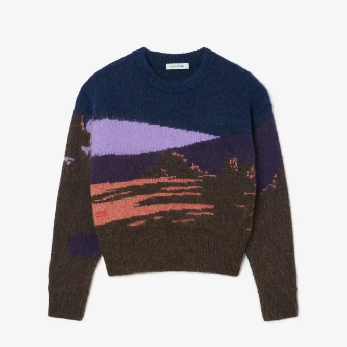 Landscape-Wollpullover für Damen