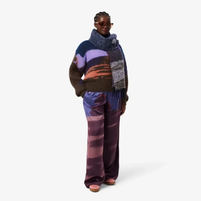 Landscape-Wollpullover für Damen