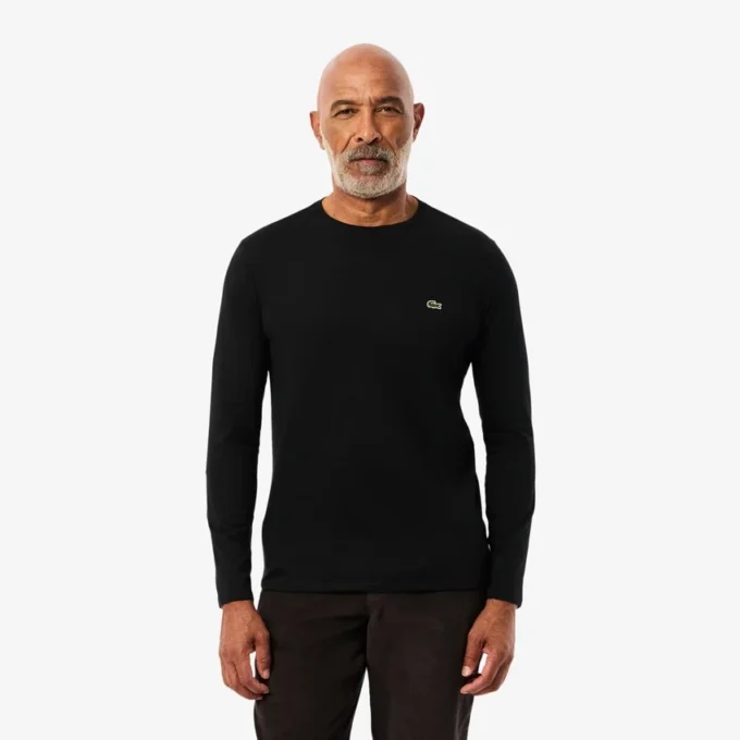 Langarm-T-Shirt aus Pima-Baumwolle für Herren