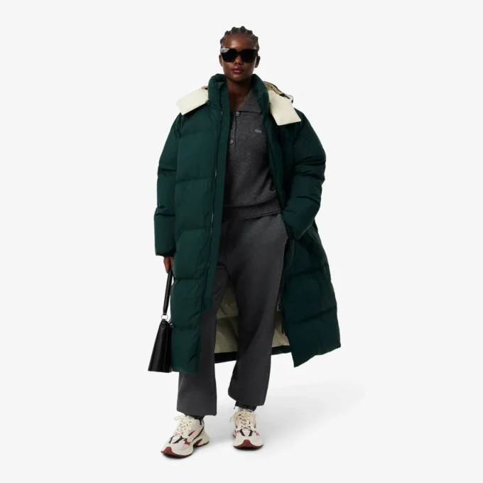 Lange Oversize-Daunenjacke für Damen