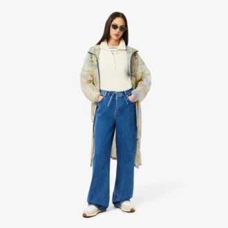Langer, oversized, wasserabweisender Parka für Damen