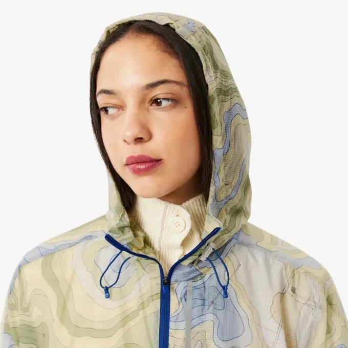 Langer, oversized, wasserabweisender Parka für Damen