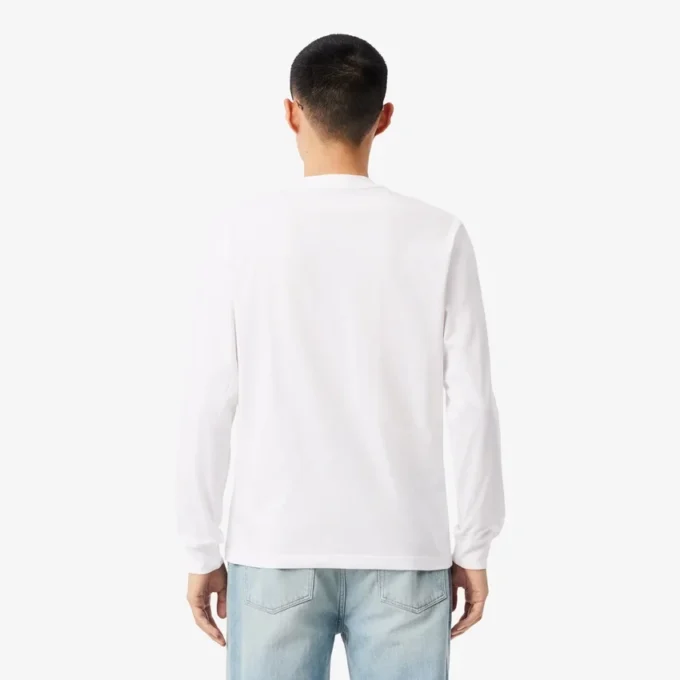 Langärmliges Baumwoll-T-Shirt für Herren