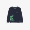 Langärmliges Baumwoll-T-Shirt für Jungen