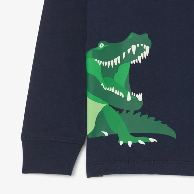 Langärmliges Baumwoll-T-Shirt für Jungen