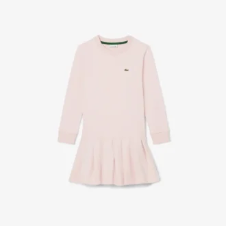 Langärmliges Fleece-Kleid für Mädchen