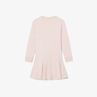 Langärmliges Fleece-Kleid für Mädchen