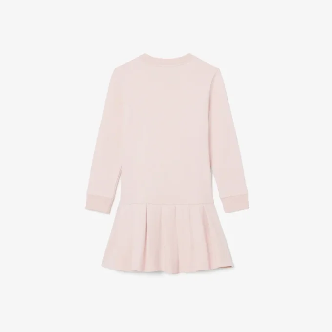 Langärmliges Fleece-Kleid für Mädchen