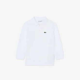 Langärmliges Piqué-Poloshirt für Jungen