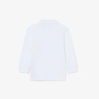 Langärmliges Piqué-Poloshirt für Jungen