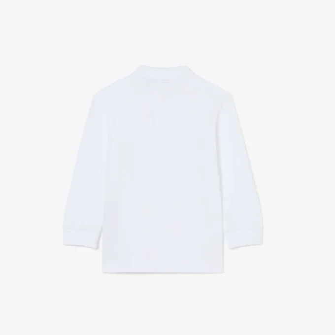 Langärmliges Piqué-Poloshirt für Jungen