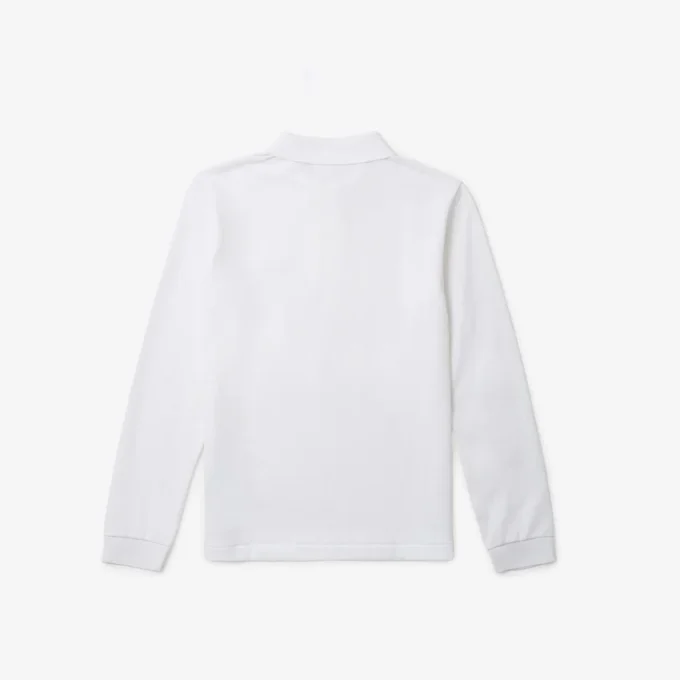 Langärmliges Piqué-Poloshirt für Jungen