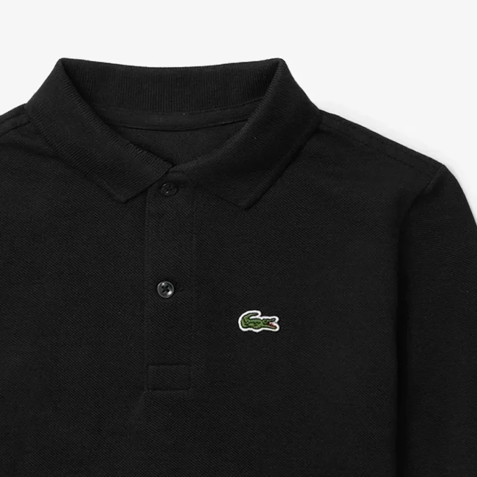 Langärmliges Piqué-Poloshirt für Jungen
