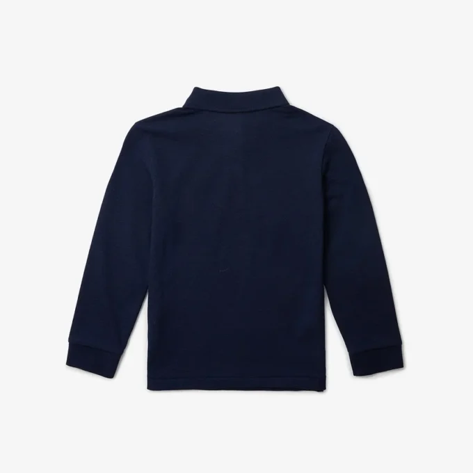 Langärmliges Piqué-Poloshirt für Jungen