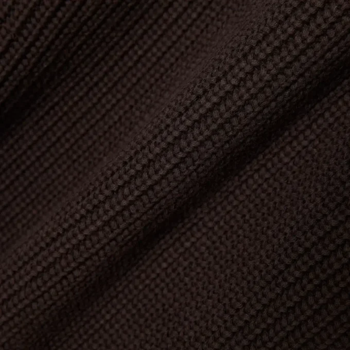 Locker sitzender Strickcardigan aus gerippter Baumwolle