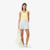 Lässige gestreifte Leinen-Shorts für Damen