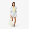 Lässige gestreifte Leinen-Shorts für Damen