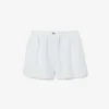 Lässige gestreifte Leinen-Shorts für Damen