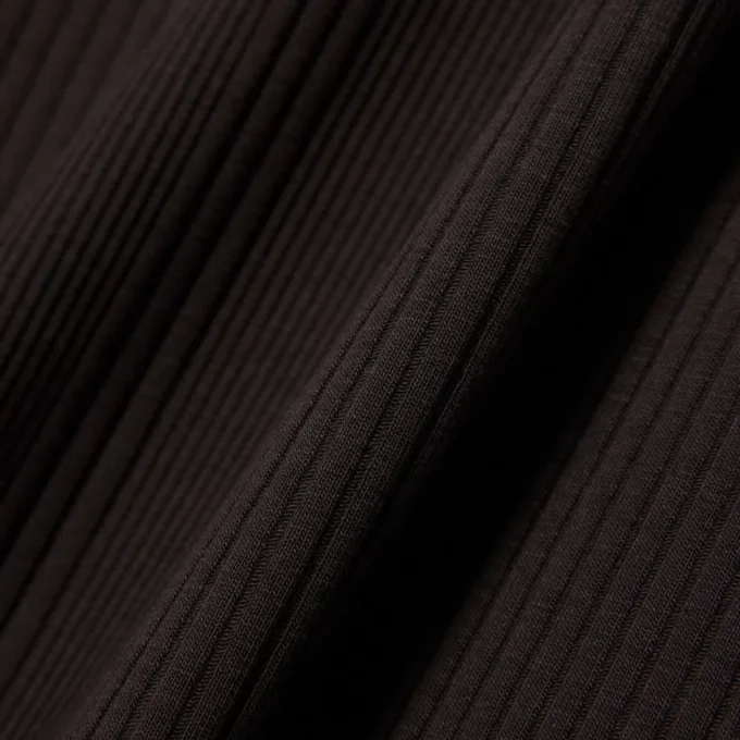 Maxikleid aus geripptem Baumwollstoff mit Trägern