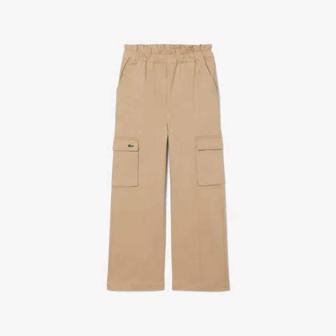 Mädchen-Cargohose aus Baumwolltwill