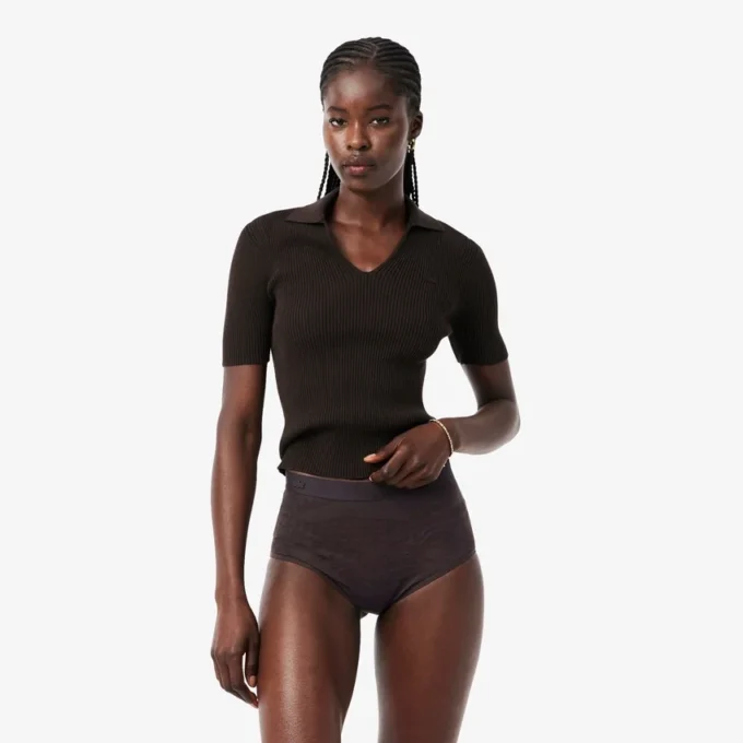 Mesh-Slip mit hoher Taille