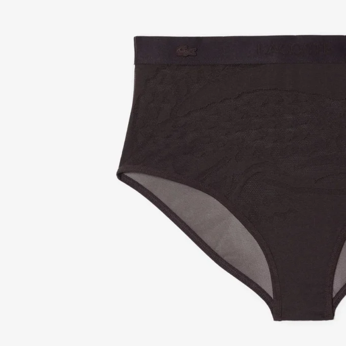 Mesh-Slip mit hoher Taille