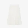 Midi-Rock aus plissiertem Satin für Damen