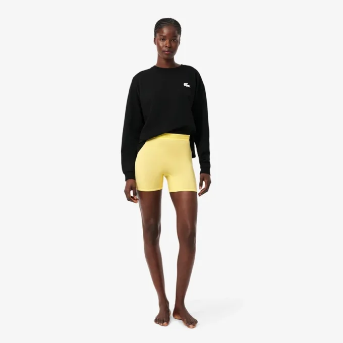Mikrofaser-Radsportshorts mit hoher Taille