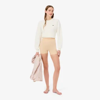 Mikrofaser-Radsportshorts mit hoher Taille