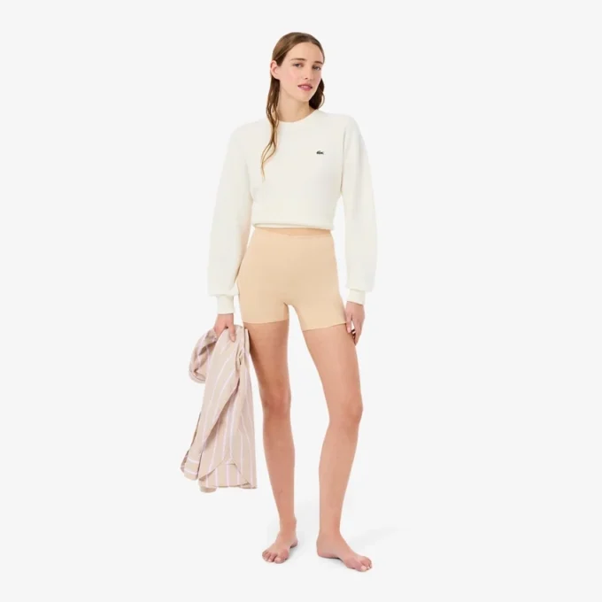 Mikrofaser-Radsportshorts mit hoher Taille