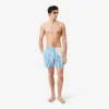 Mittellange gestreifte Retroshorts