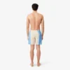 Mittellange gestreifte Retroshorts