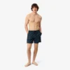 Mittellange Retroshorts mit Krokodil-Print