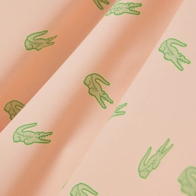 Mittellange Retroshorts mit Krokodil-Print