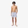 Mittellange Retroshorts mit Krokodil-Print