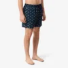 Mittellange Retroshorts mit Krokodil-Print