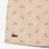 Mittellange Retroshorts mit Krokodil-Print