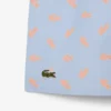 Mittellange Retroshorts mit Krokodil-Print