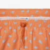 Mittellange Retroshorts mit Krokodil-Print