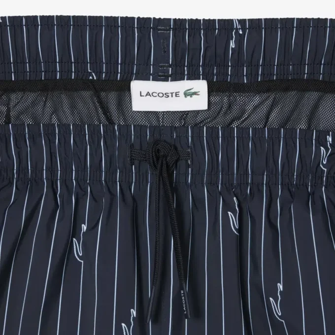 Mittellange Retroshorts mit Krokodil-Print