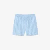 Mittellange Retroshorts mit Monogramm-Print