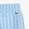 Mittellange Retroshorts mit Monogramm-Print