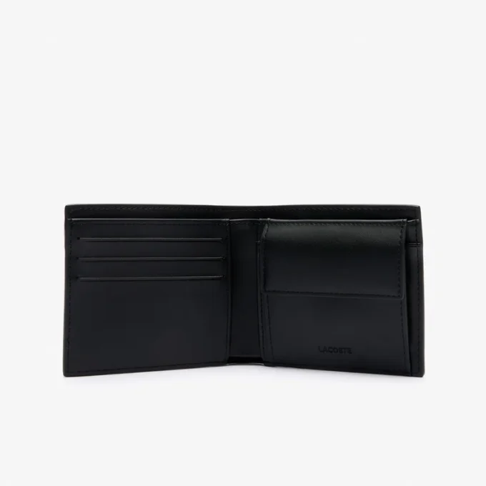 Mittlere Monogramm-Lederbrieftasche