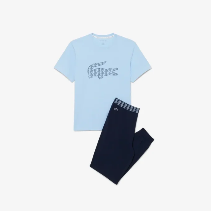 Monogram Jersey-Pyjama-Set für Herren