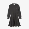 Nahtloses kurzes Wollkleid für Damen