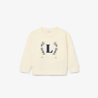 Neopren-Sweatshirt mit gesticktem Emblem