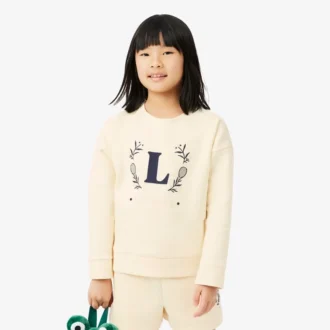 Neopren-Sweatshirt mit gesticktem Emblem