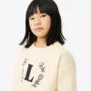 Neopren-Sweatshirt mit gesticktem Emblem