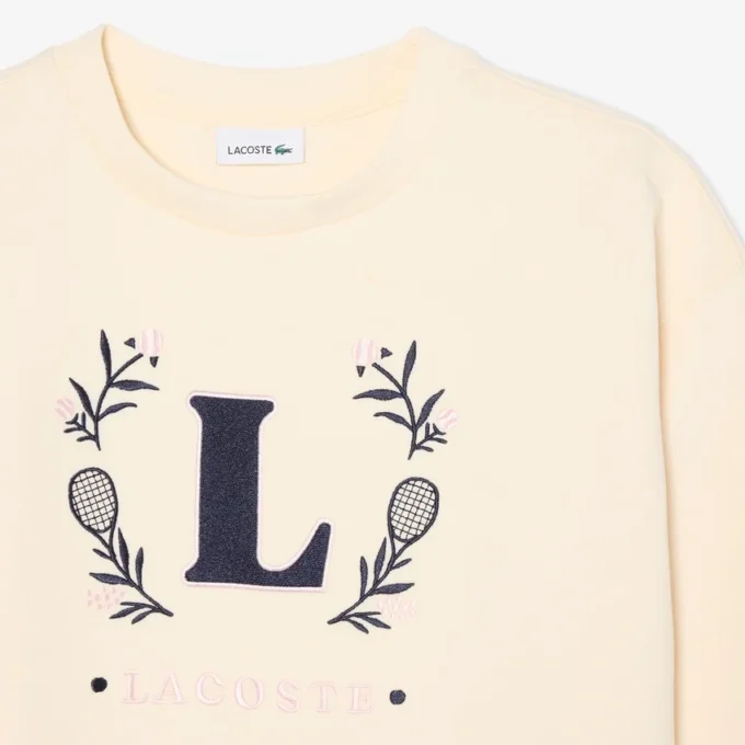Neopren-Sweatshirt mit gesticktem Emblem