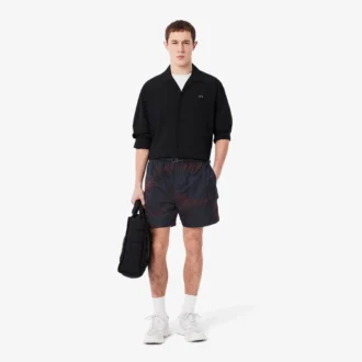 Nylon-Cargo-Shorts für Herren mit Ombra-Print